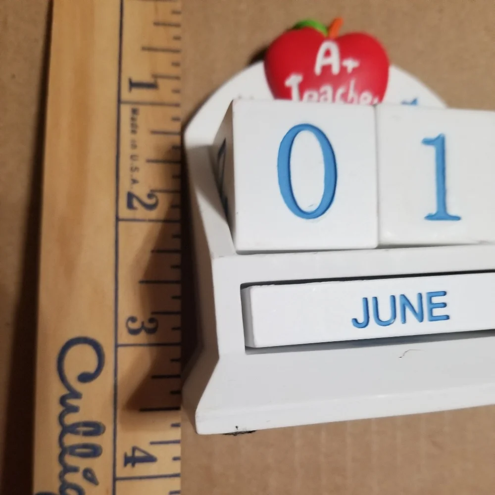 Hallmark Block Calendar for Teacher gift, desktop perpetual desk calendar